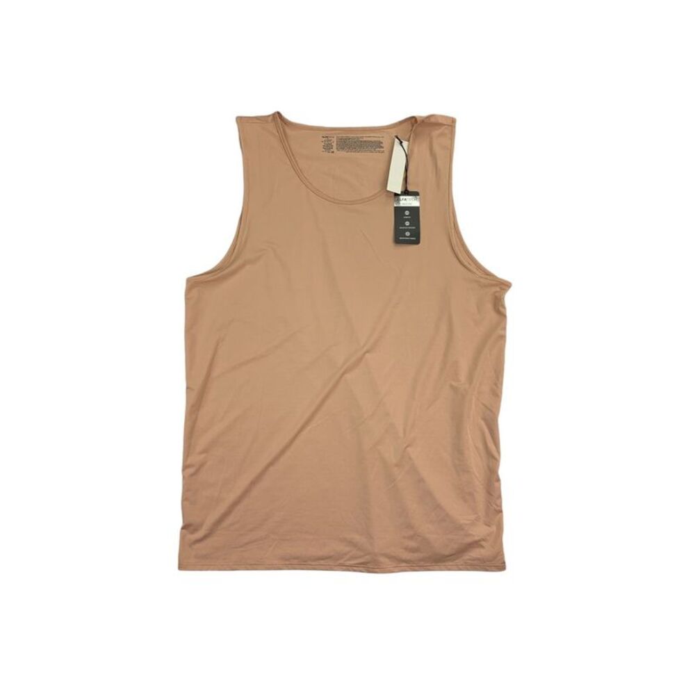ALFATECH BY ALFANI Mens Beige Sleeveless Shirt L